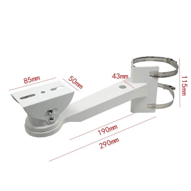 Imagem -04 - Suporte de Argola de Monitoramento Circuito Fechado Câmera Pole Holder Outdoor External Wall Corner Acessórios