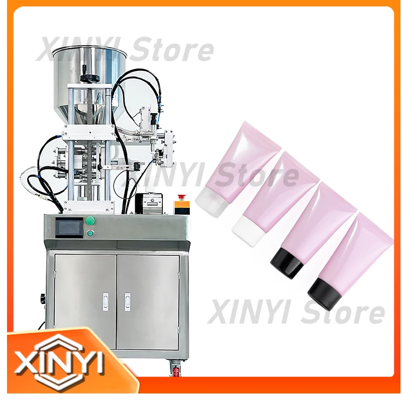 Liquid Filling Machine for Toothpaste Cosmetics Tube Filling Sealing System PLC Control Chemical Industrial Packaging