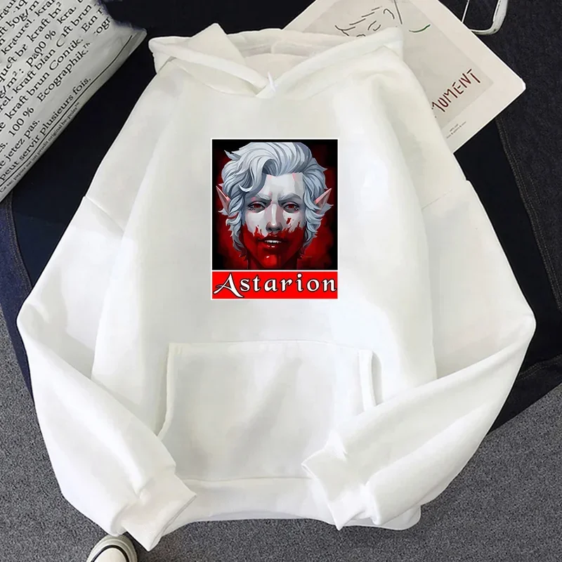 2024 Baldurs Gate 3 Astarion Printed Hooded Clothes Harajuku Anime Hoodie Men's Autumn Casual Pullovers Full Sleeve Warm Sweatsh