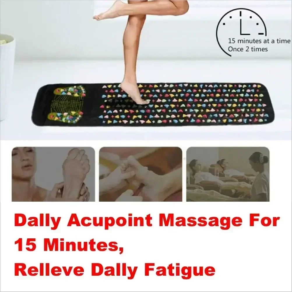 Foot Massage Pad Finger Pressure Board Foot Foot Massage Pad Health Walk Foot Pressure Board Imitation Goose Soft Stone Road