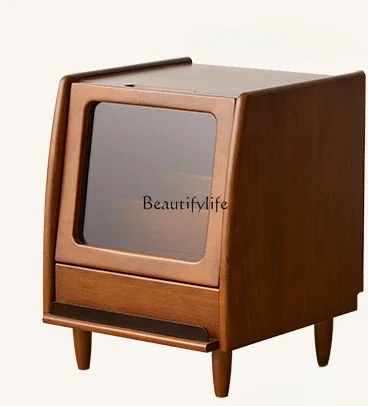 

FG17Solid Wood Antique Storage Cabinet Retro Domestic Bedroom Side Table