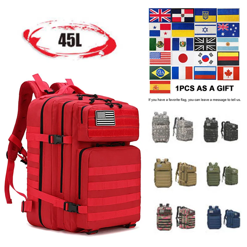 

Рюкзак мужской Камуфляжный, водонепроницаемый, 30/45 л