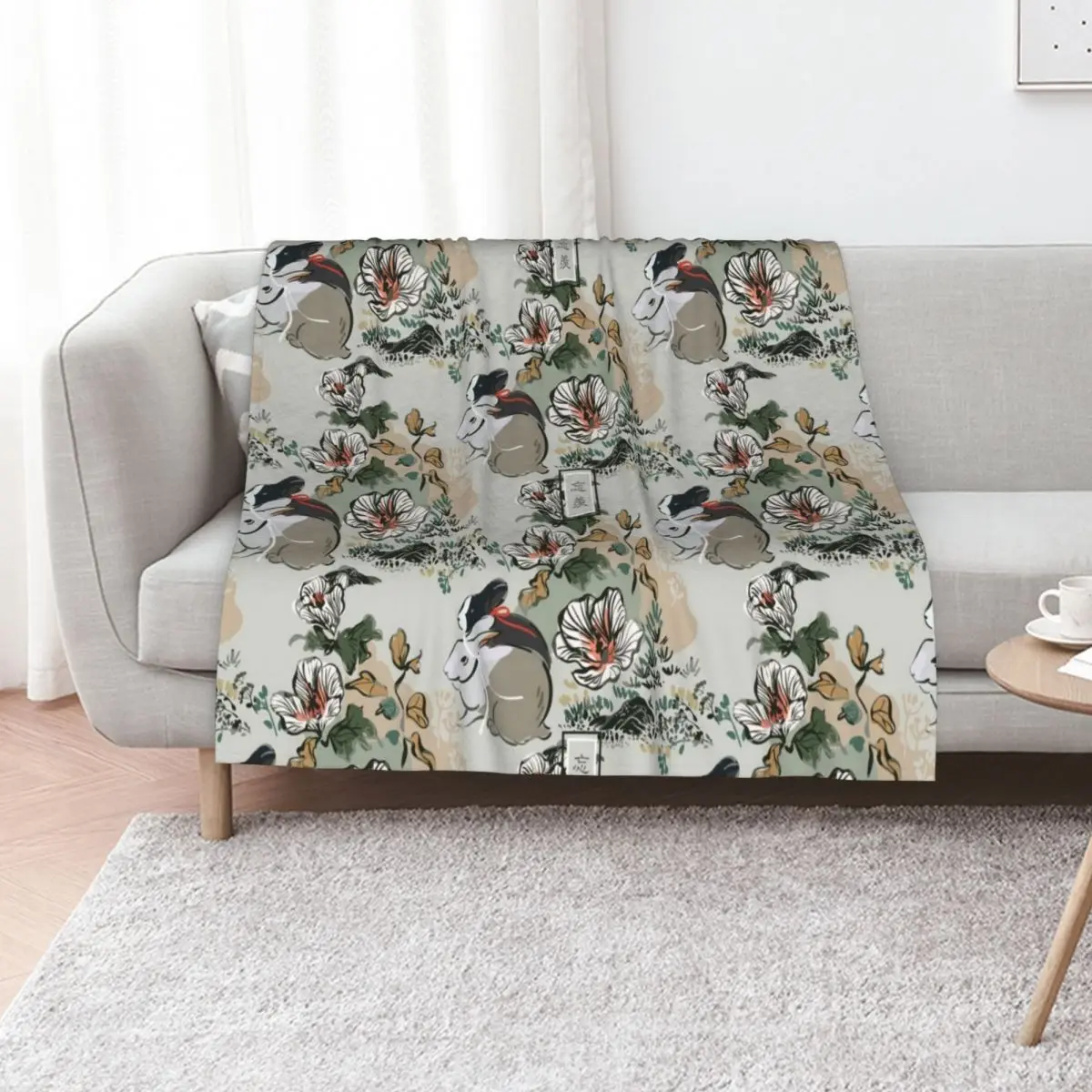 WangXian [SEAMLESS TRADITIONAL] Throw Blanket Hairy Multi-Purpose Large Sofa Quilt Warm bed plaid Blankets