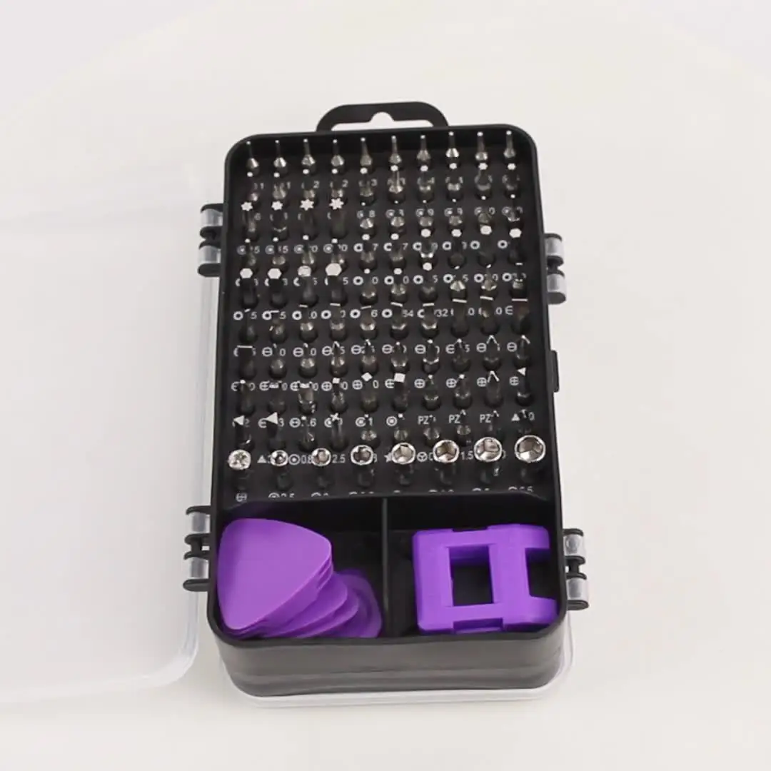 Conjunto de chave de fenda de precisão 115 em 1, kit de ferramentas de reparo magnético multifuncional para computador, laptop, telefone, macbook, reparos domésticos
