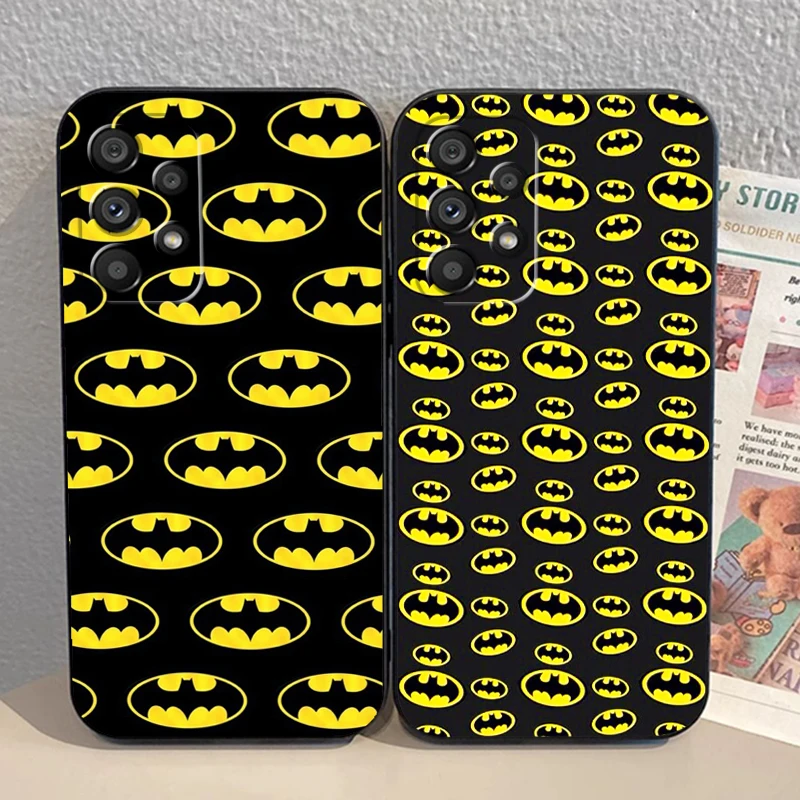 Cool Marvel B-Batmans Fashion For Samsung A53 A52 A33 A32 A51 A71 A21S A13 A73 A55 A22 A23 A35 A72 A54 A12 5G Black TPU