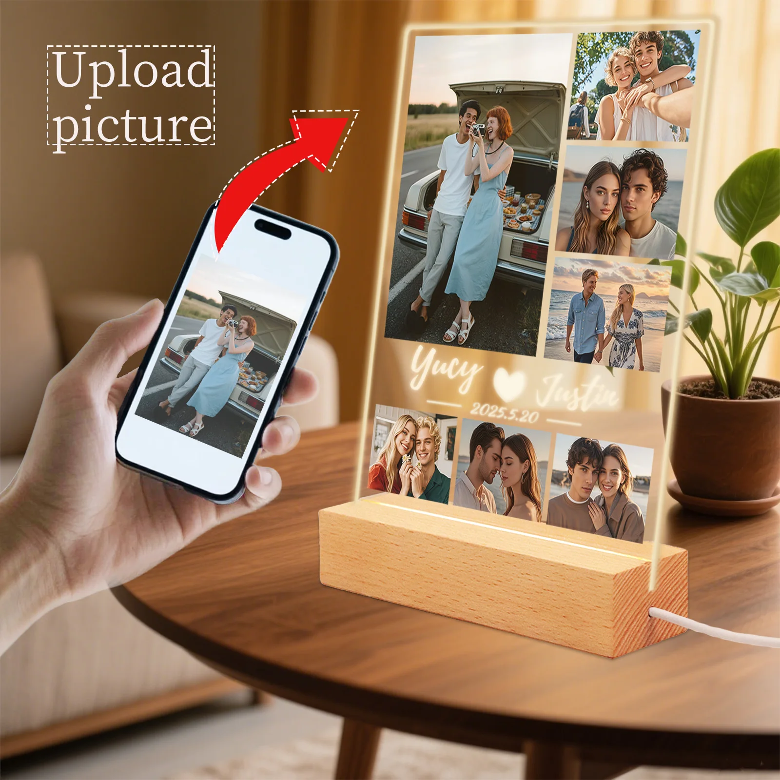 Personalised Acrylic Photo Pla - Photo Acrylic Block 评论和价格