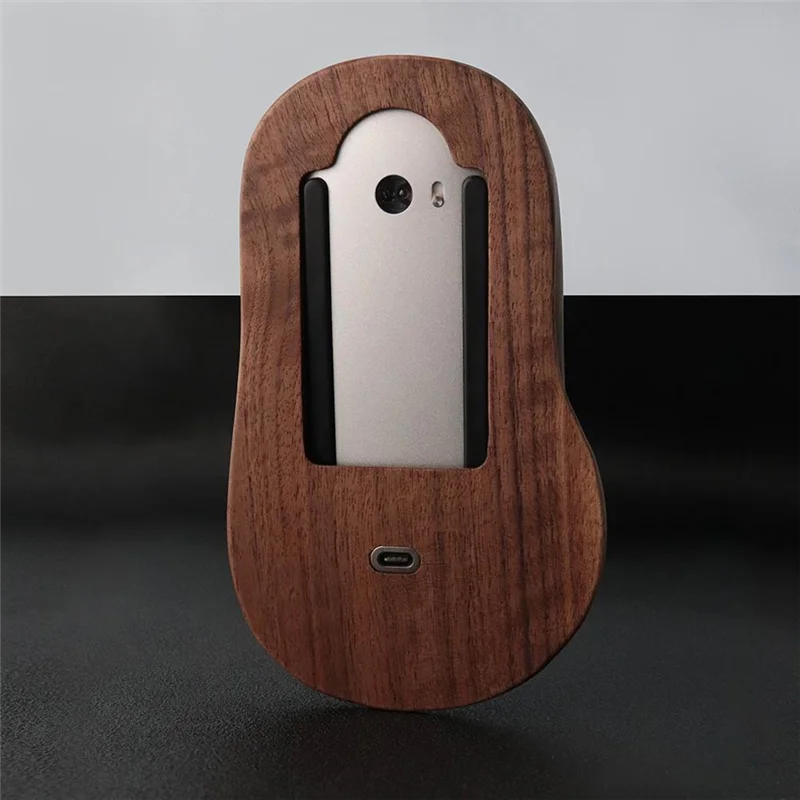 Altamente recomendado-ratón mágico tipo C para funda de ratón Mac Base de madera maciza accesorios de computadora de nogal