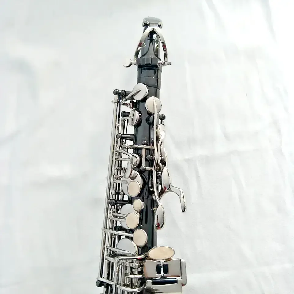 Popular Black Alto Saxophone in Eb Nickel Plating Good Price Instrument