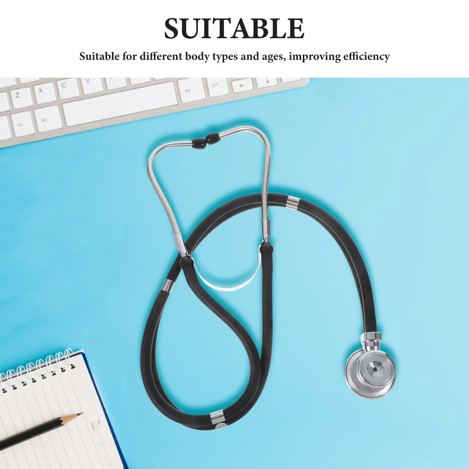 Dual Head Stethoscope Hospital Supply Professional Nurse Accessories Cardiology Adult Pediatric Teaching Tool