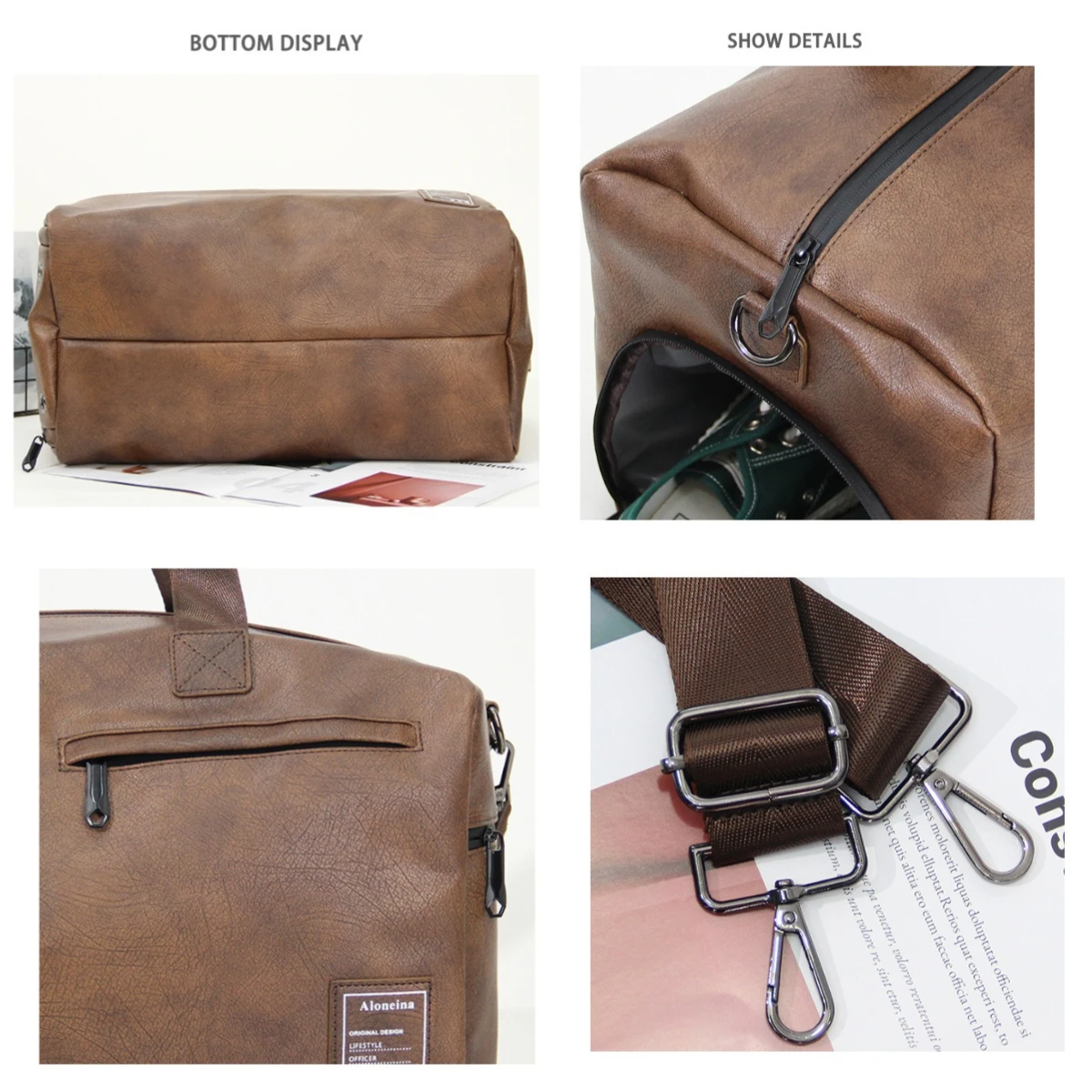 New Fashion Dry-wet Separation Travel Bag Fitness Sports Shoulder Bag Shoe Space Large-capacity Duffle Handbag