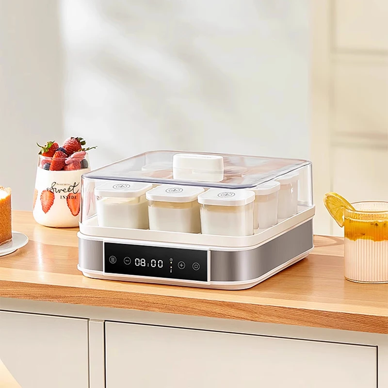 Домашняя машина для йогурта, бытовая маленькая полностью автоматическая многофункциональная машина для разделения чашек натто, машина для рисового вина, ферментация