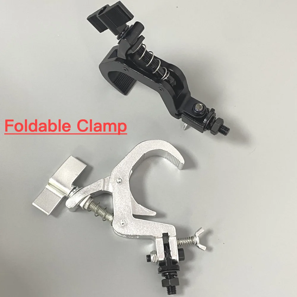

Quick Fold Aluminum Clamp Truss System Self-lock Clamp Stage Lighting Mounting Hooks For Mobile DJ Event Fairs Disco LED Device