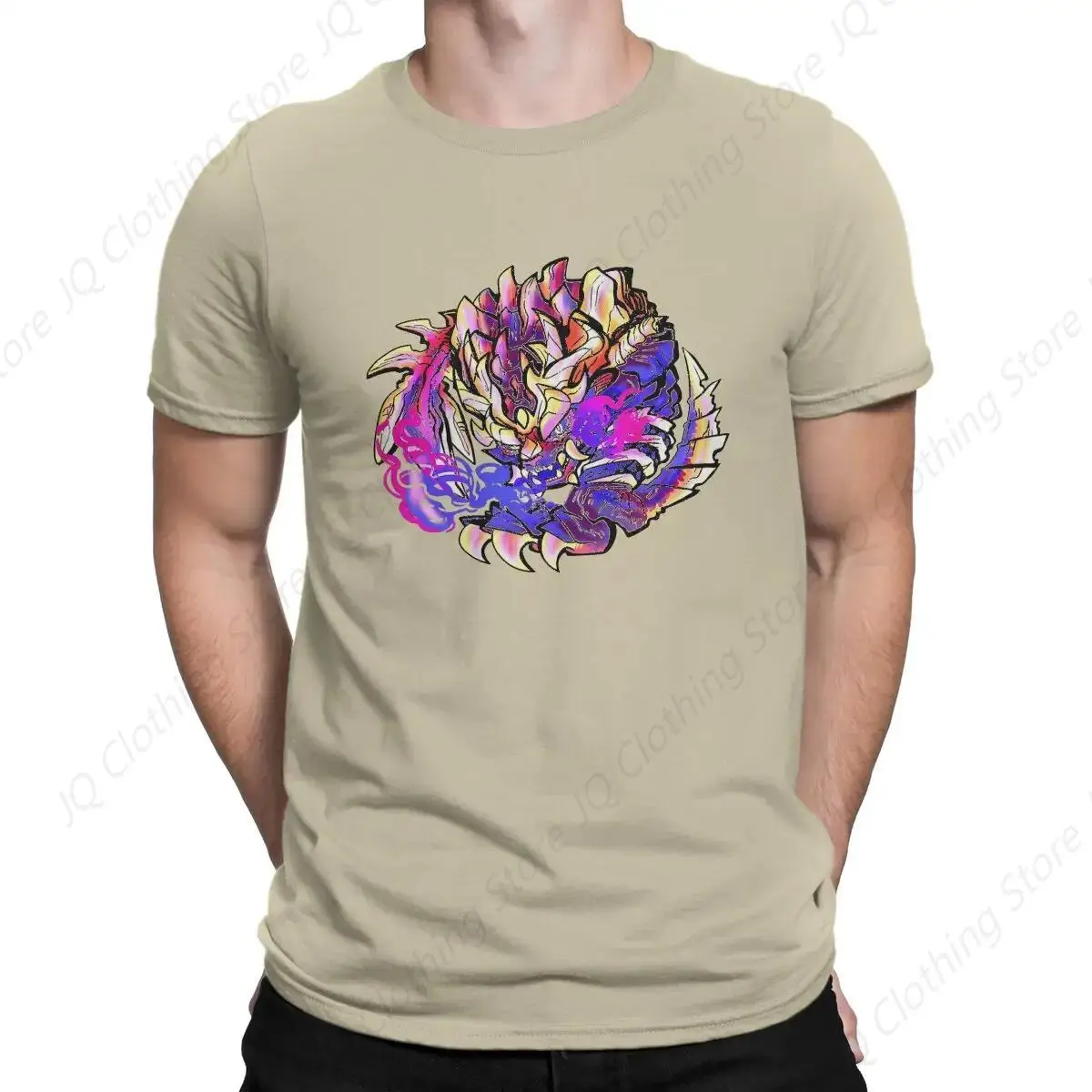 Magnamalo Hip Hop T-Shirt Monster Hunter Fantasy-themed Action Oversized Graphic T Shirts Short Sleeve for Men Women Tee