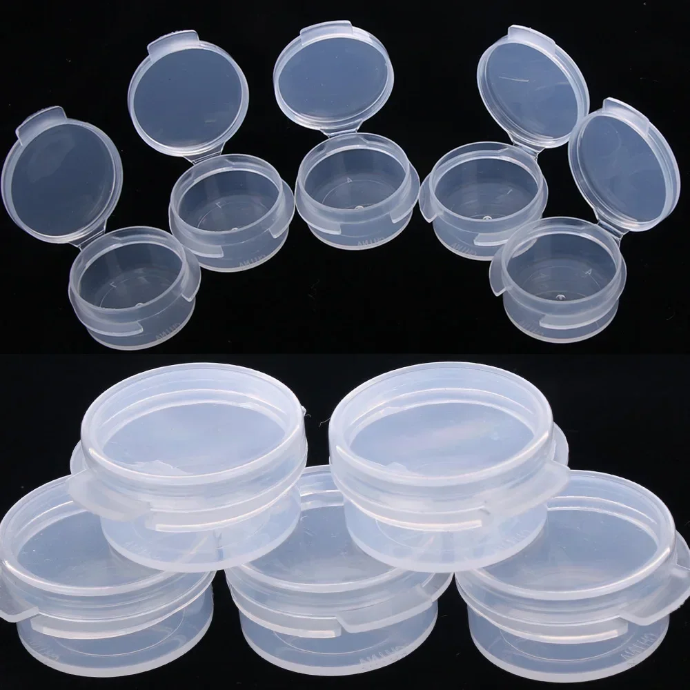 5/10/20/50Pcs 5g Make Up Jars Mini Sample Bottle Sealing Pot Face Cream Container Plastic Transparent Case Salad Sauce Box