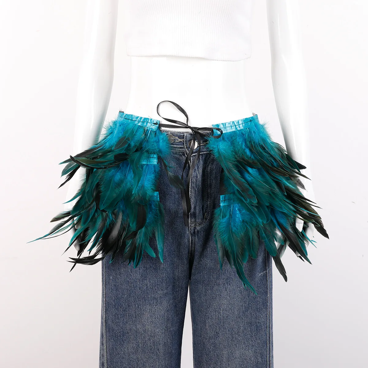 

Carnival Costume Party Unisex Feather Mini Skirt Costume Stage Performance Props Costumes And Accessories 2026