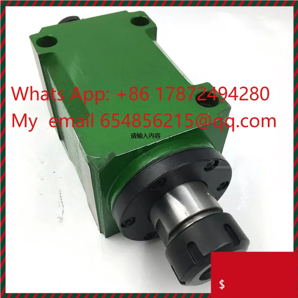 ER32 Drilling Power Head ER32 Spindle Unit Boring/Milling Spindle Heads High Speed 3000~8000RPM Waterproof 5 Bearings