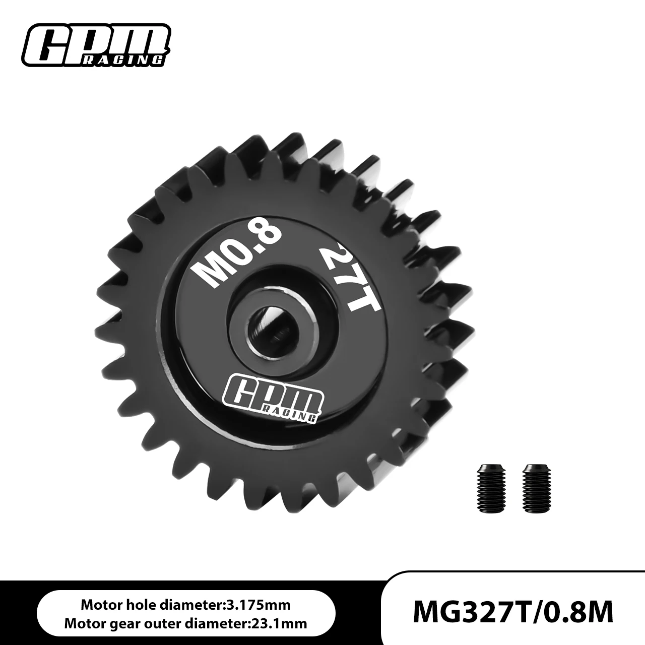 ترس المحرك الفولاذي GPM 40Cr 15T-30T (32P / M0.8/ 3.175 مم) ترس ترس #5