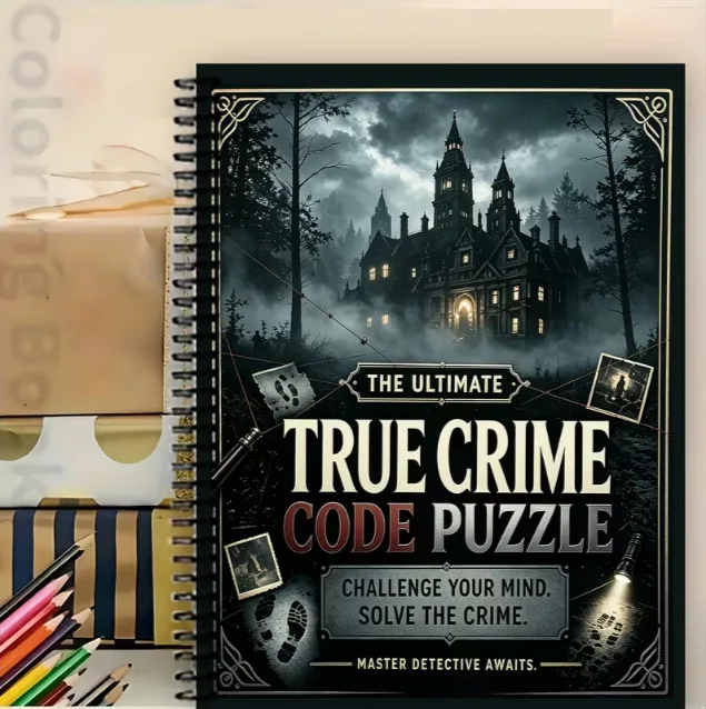 Mystery Logic Puzzle-Book Hardcover Detective Reasoning Game for Family Gathering Interactive Deduction Activity Gift