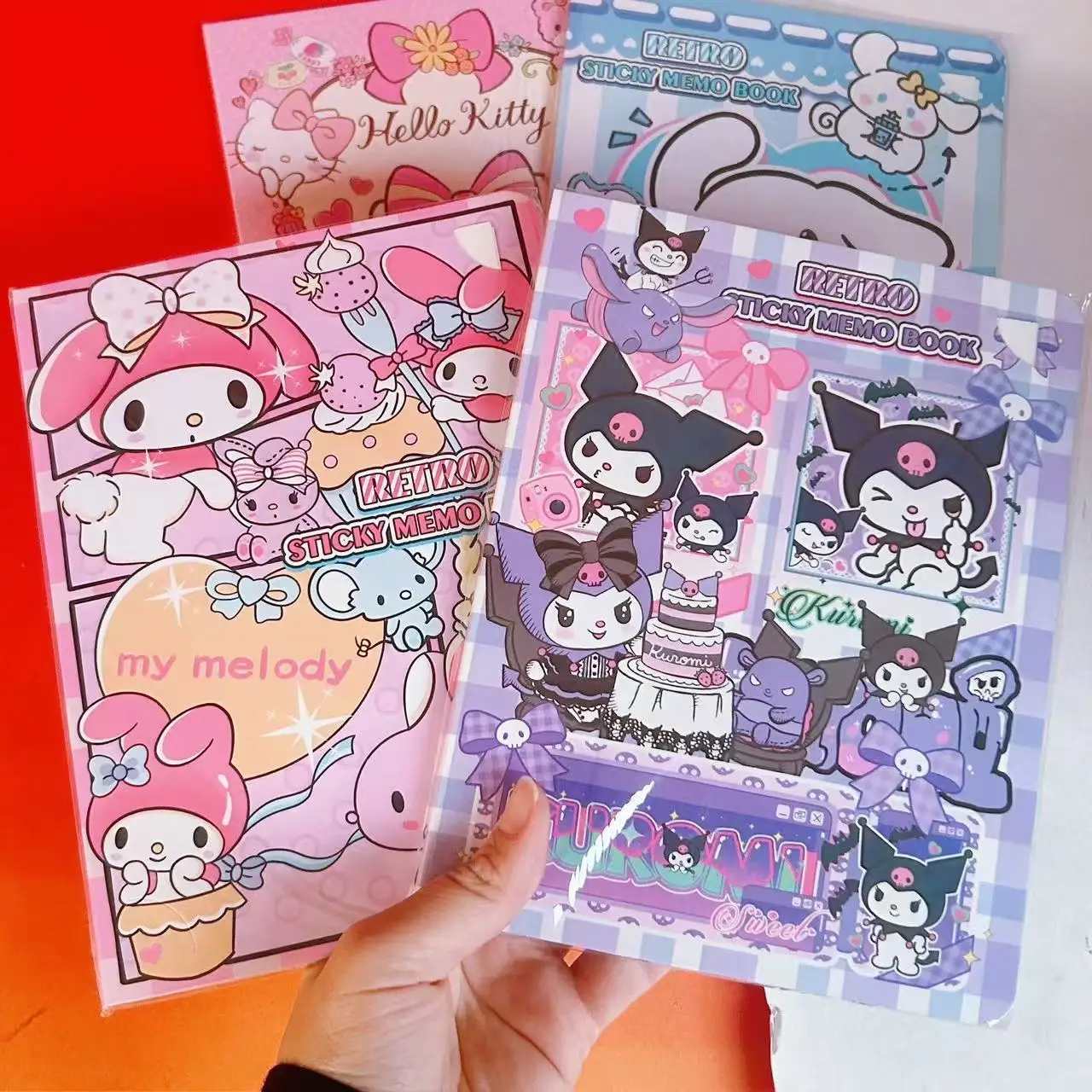 1pcs for Kuromi Pet Convenience Manga Cute Sticker Combination High Beauty Cat N Times Convenience Sticker Student Message Post