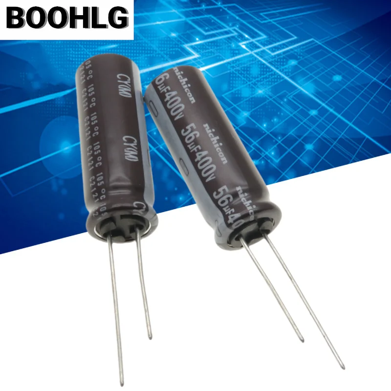 

5PCS 56UF 400V Nikon electrolytic capacitor 400V 56UF 12.5X35 CY high-frequency low resistance