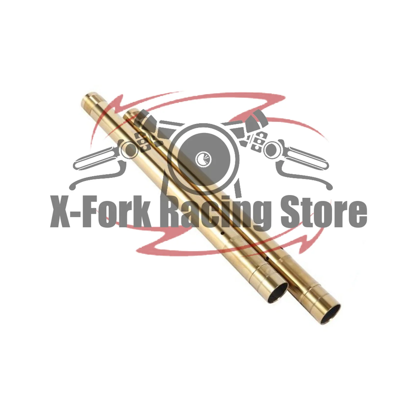 Front Fork Tubes Pair Pipes For Honda CBR600RR 2007-2012 2007 2008 2009 2010 2011 2012 41mm 515mm Gold Fork Pipe Stand Bars