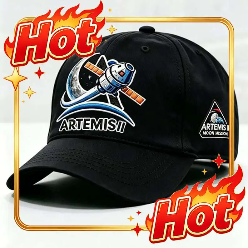 Custom Artemis II Mission Hat, Rocket Launch Back To The Moon 2026 Space Cap, Moon Landing Orion SLS Rocket Launch Gift