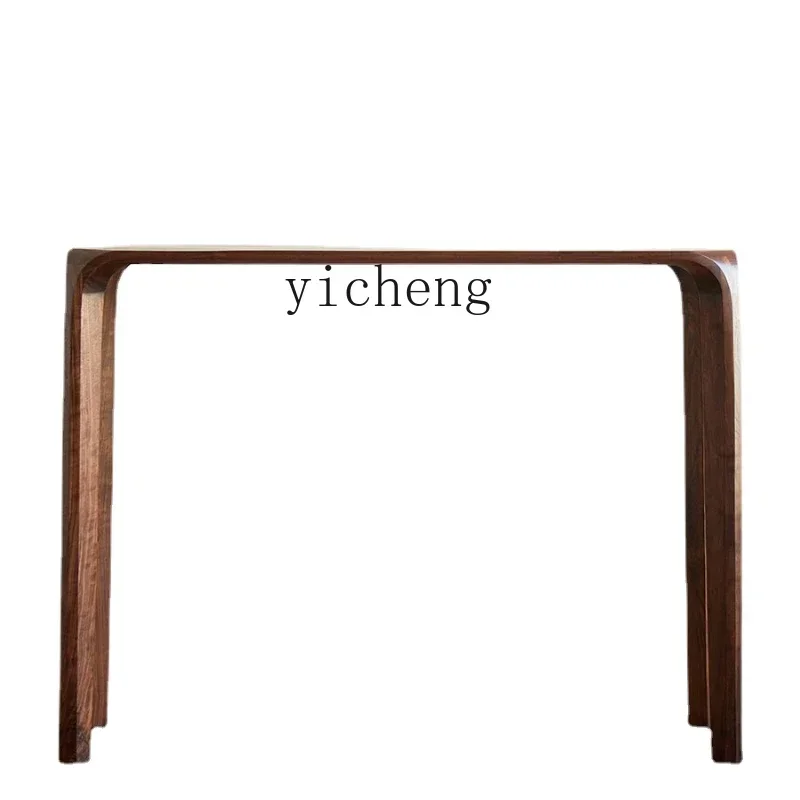 North America Black Walnut Wooden Hallway Table Length a Long Narrow Table Chinese Altar Extremely Narrow Bar Table