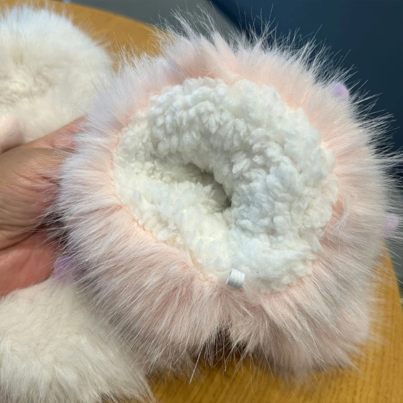 Anime Plush Gloves Winter Warmth Gloves for Teens Girl Hand Warmer Furry Mittens Coldproof Windproof Cycling Handwear