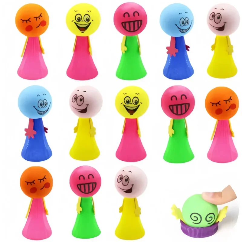 1-20PCS Funny Plastic Doll Children Toy Random Multicolor Campus Reward Creative Gift Jump Bounce Elf Party Birthday Fly Man