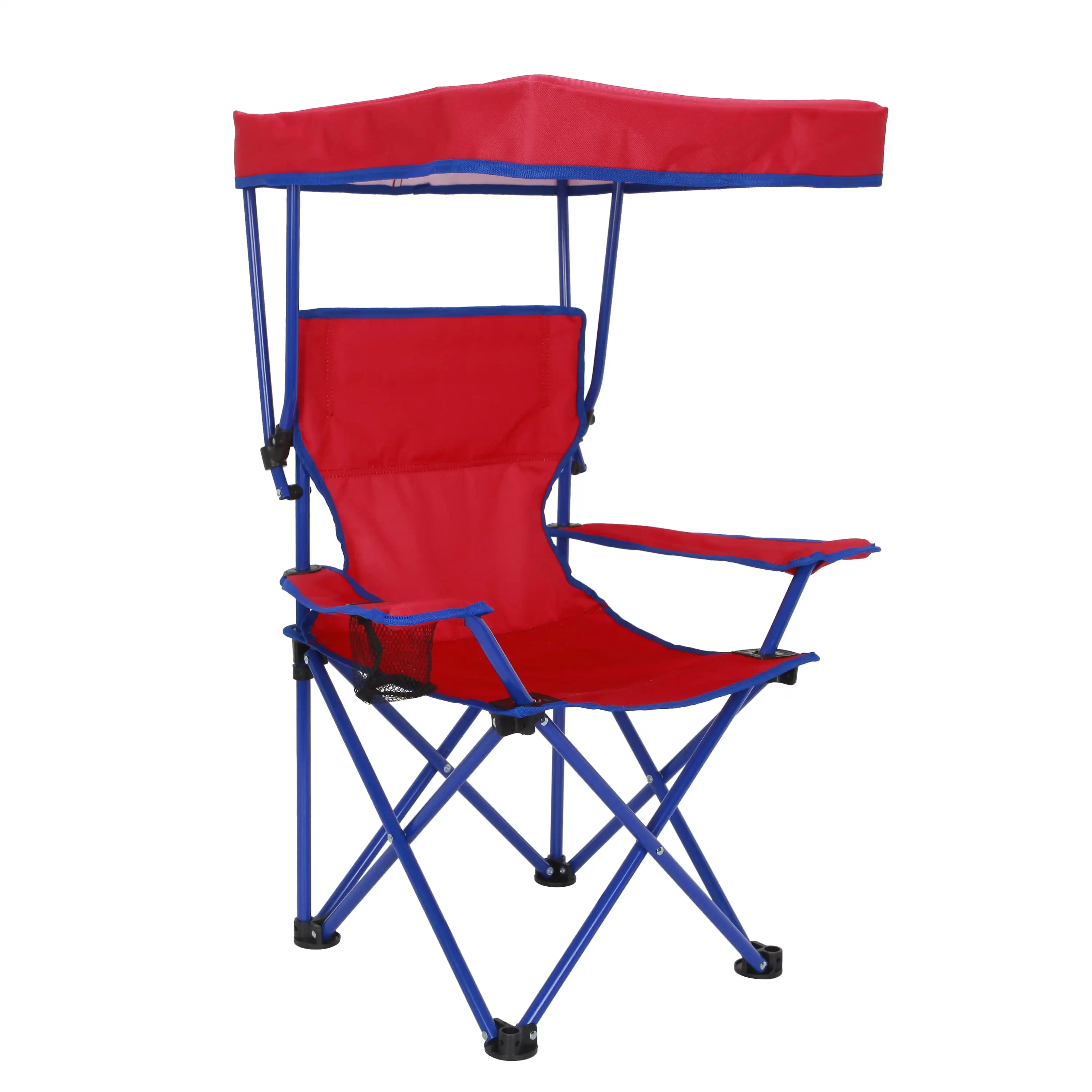 

Kids Canopy Chair with Safety Lock (125 lb. Capacity), Red/Blue