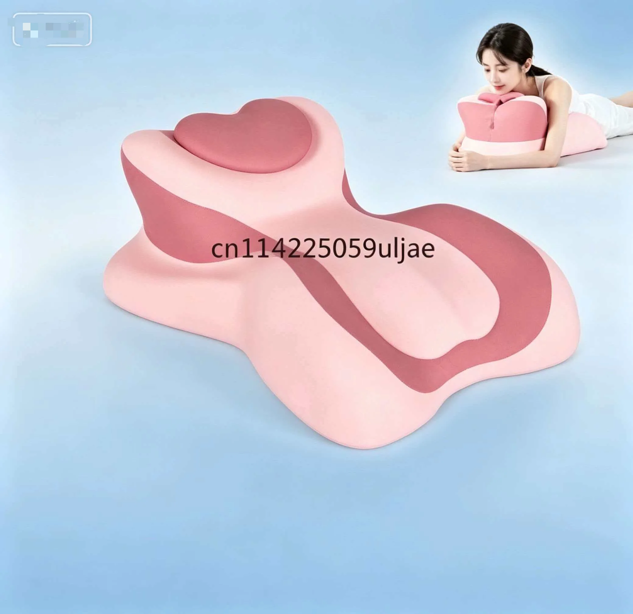 Couple'S Bedside Prone Pillow Cooling Breathable Memory Foam Lumbar Support and Multi-Functional Mobile Phone Viewing Cushion