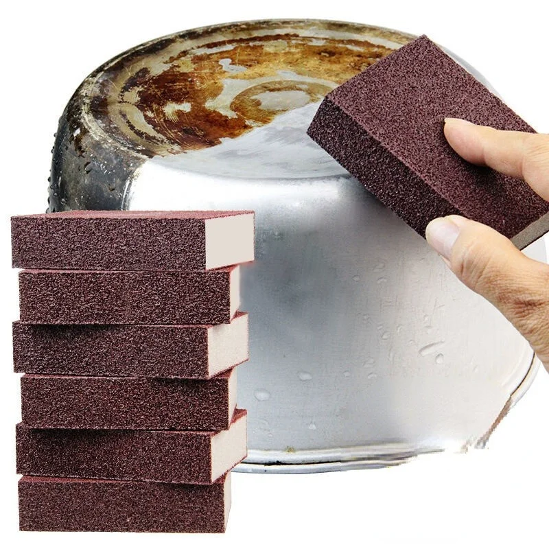 

Magic Sponge Eraser descaling emery cleaning brush silicon carbide descaling cleaning brush stove top pot kitchen tools