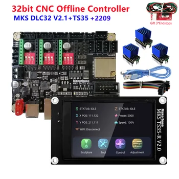 MKS DLC32 v2 32bit GRBL offline Wifi controller TS35-R LCD screen CNC3018 MAX PRO upgrade kits for CNC laser engraving machine