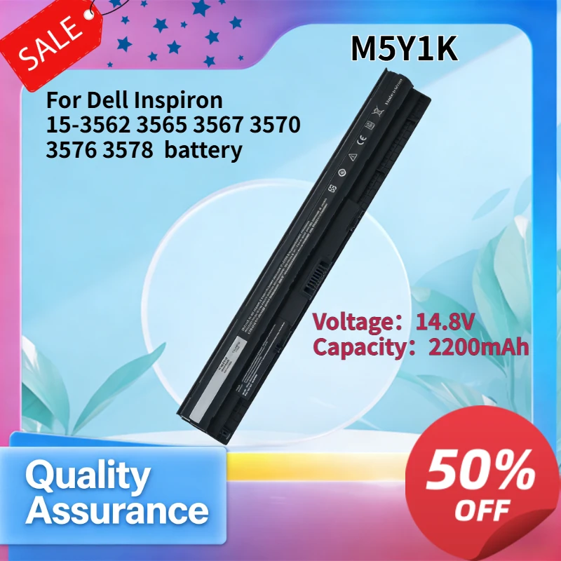 

High quality 2200mAh 14.8v For D ell Inspiron 15-3562 3565 3567 35703576 3578 M5Y1K high quality battery