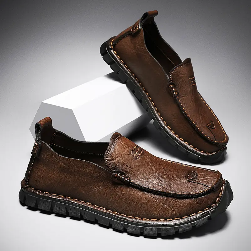 Men's Leather Loafers | Flat