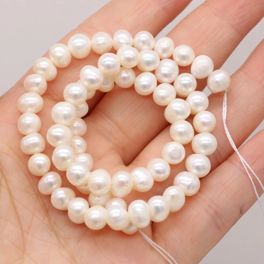 AA Grade Natural Freshwater Pearl Beads Irregular round Women Fashion Jewelry Craft Accessories High Quality Customizable