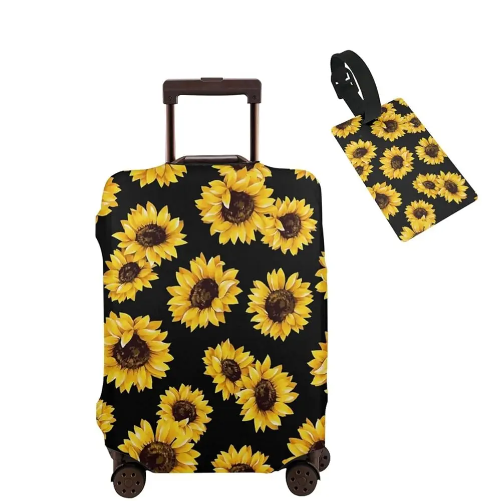 

Free ShippingTravel Suitcase Protector African Woman American Girl Elastic Protective Washable Luggage Cover With Concealed Zipp