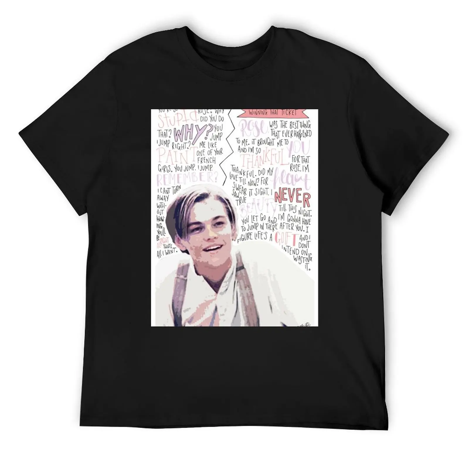 Leonardo DiCaprio / Jack Dawson Merch T-Shirt anime anime t shirts shirts graphic tee men