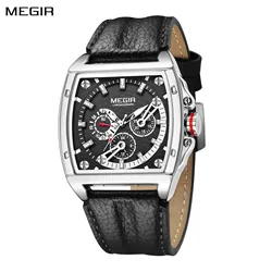 MEGIR Watch for Men Brand Fashion Quartz Chronograph Clock Luminous Waterproof Sport Big Dial Wristwatch Relogio Masculino 2204