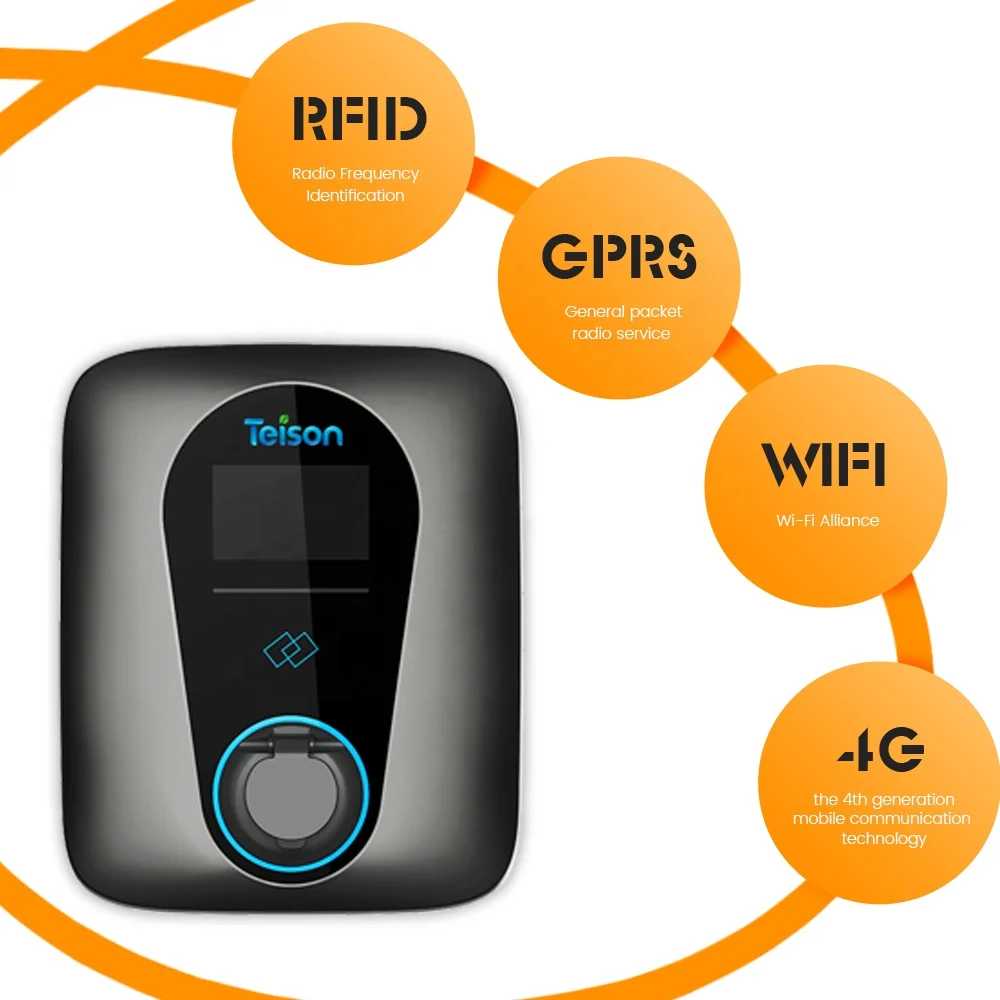 Teison Rfid Card Ev Wallbox Fast Charger Type 2 Socket Huishoudelijk Gebruik