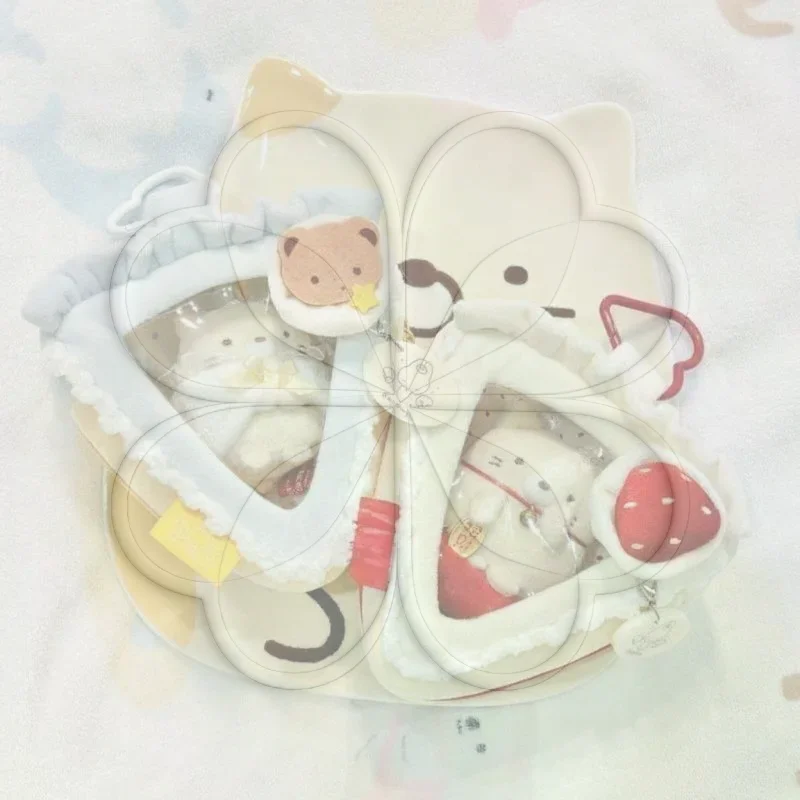 1Pcs Strawberry Cake Baby Bun Display Storage Pouch Clear Window Foldable for Travel Picnic Snack Food Organization