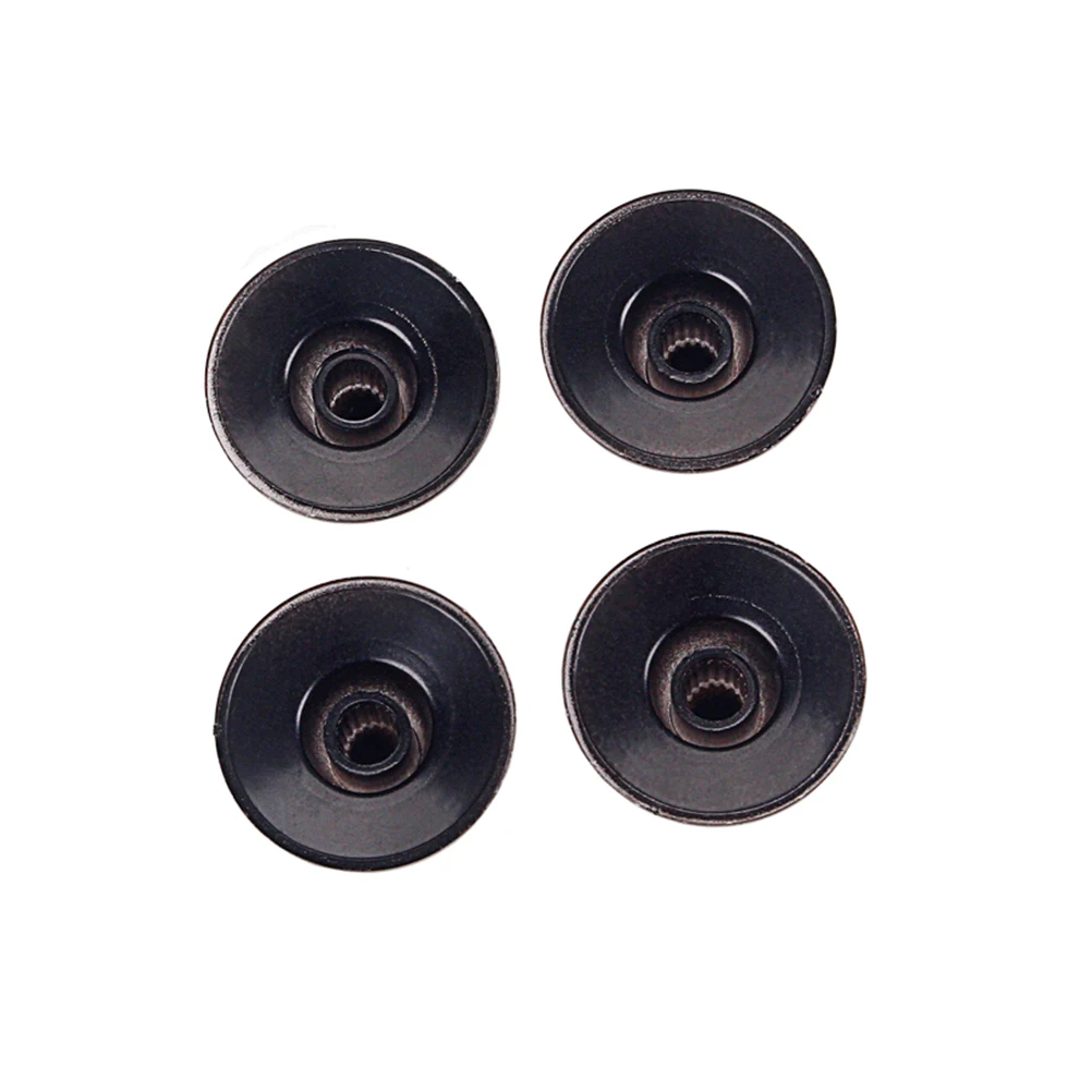 

4pcs High Neck Plastic Knob For Guitar Bass Amplifier Replacement 6Mm Shaft Fit Split Concentric Pots Control Knobs Electric