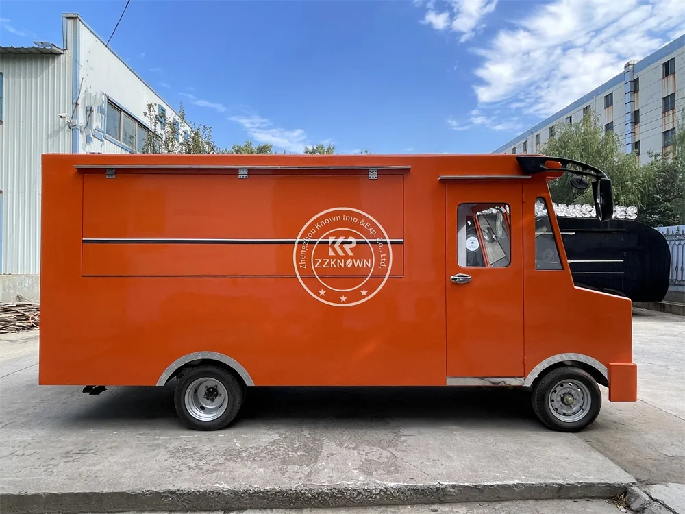 Custom Mobile Electric Food Trailer Ice Cream Coffee Fast Food Truck Fully Equipped Mobile Bar Street Kitchen for Sale