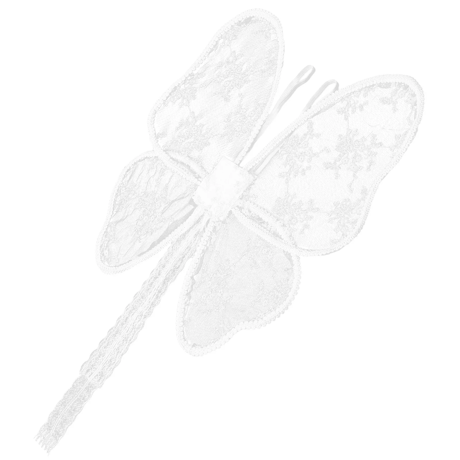 

White Butterfly Wing Decorative Cozy Texture Cosplay Wings for Girls Birthday Performance Party Dress Up Costume Wings