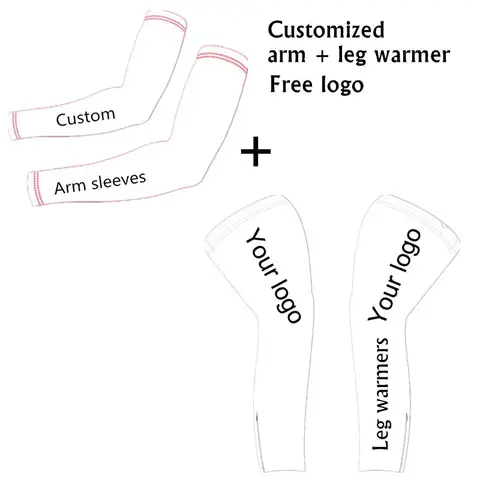 Custom Cycling Arm Warmers /Cycling Leg Warmers Sleeves Free for Design DIY Your Own Bicycle Wear High-elastic Sleeves