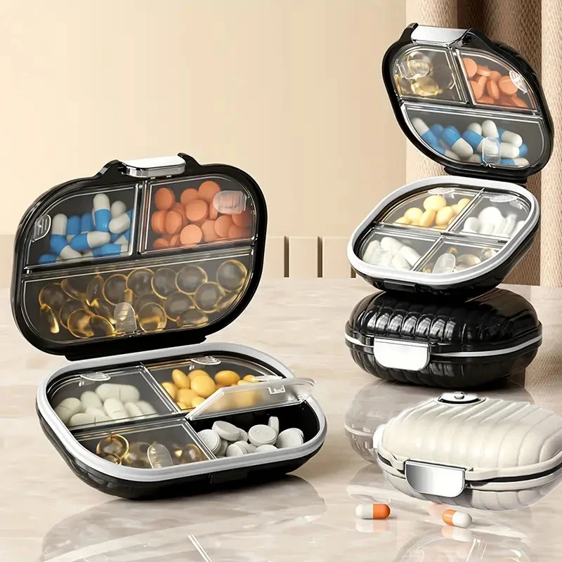 Tragbare Pillendose, Versiegelte Aufbewahrungsbox, Pillenorganizer, Schmuckaufbewahrungsbox, Mini Tragbare Box für Sieben Tage pro Woche