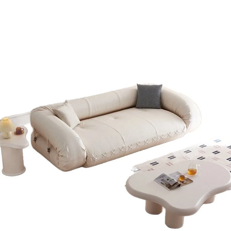 

Foldable fully equipped sofa bed, multifunctional living room, balcony, small apartment, cream style