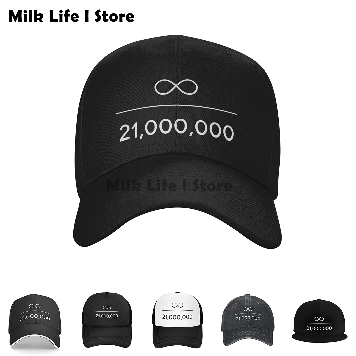 Infinity Divided By 21 Million Bitcoin Baseball Cap Bitcon Vintage Dad Hats Men Outdoor Adjustable Fit Hats Cap for Unisex