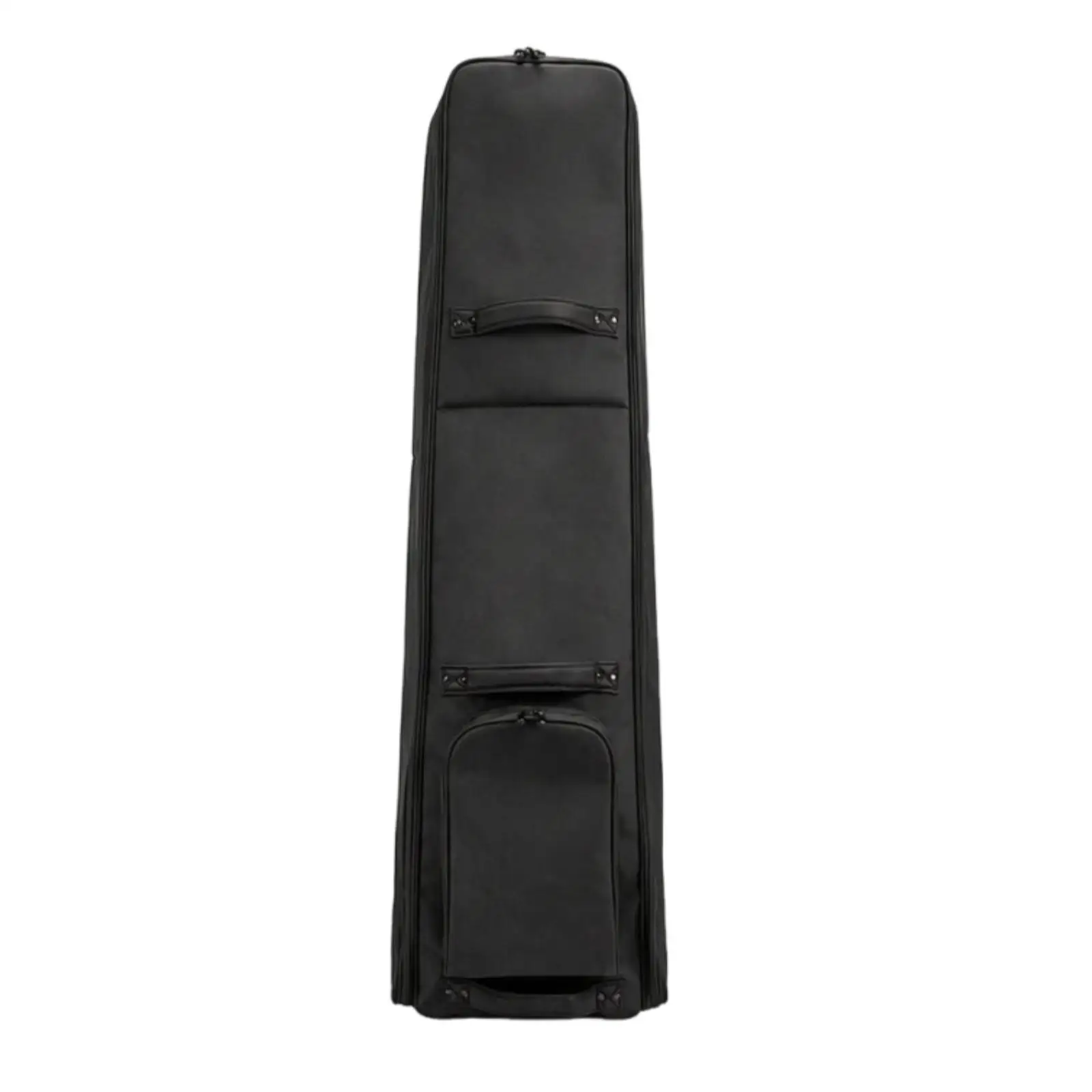 Foldable Golf Trip Bag with Wheels Padded Club Carrier Cover for Airport Travel Oxford Cloth Sponge Protective Case