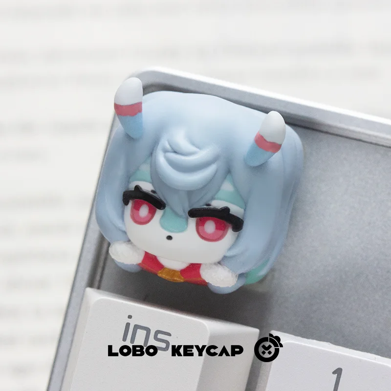 

Genshin Impact Anime Keycaps Custom Resin Original Artisan Cute Cartoon Hentai Point Keycap for Gaming Crush80 Keyboard Kit Gift